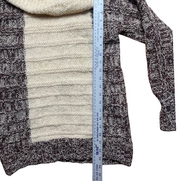 VINTAGE Cyril Cullen Irish Wool Knit Sweater Oversized Collar Turtleneck Size S - Picture 4 of 6